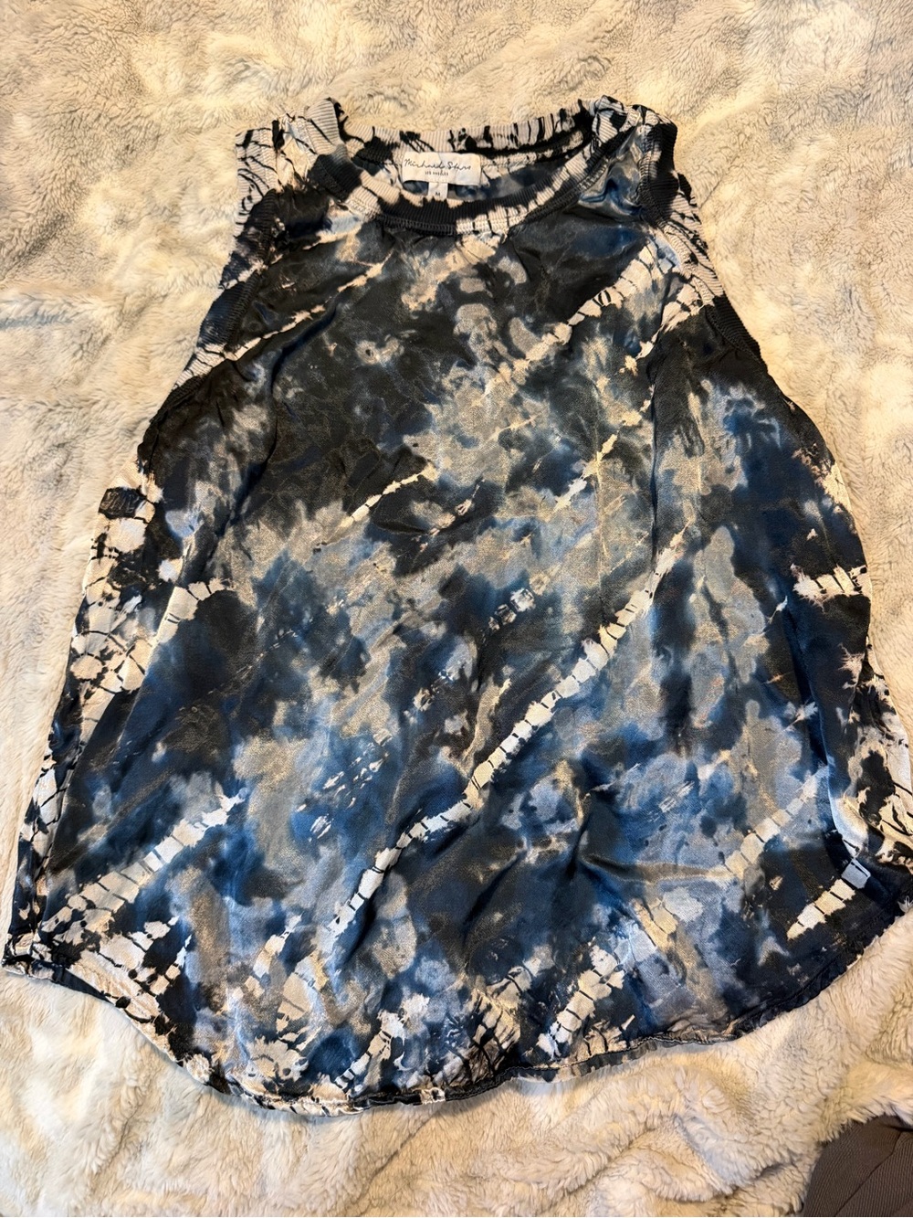 Michael Stars Satin Sporty Tank Top